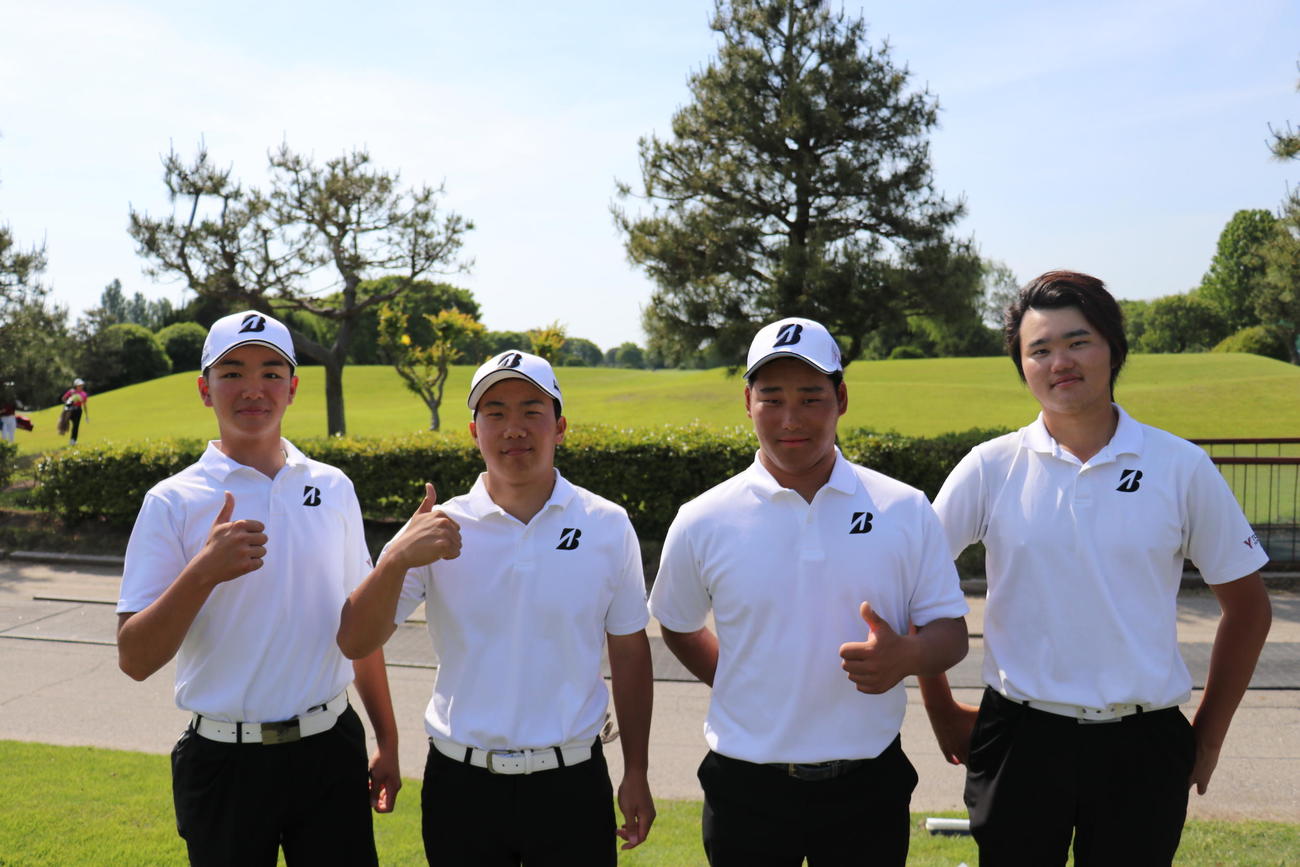 左から清野桜貴、佐藤星河、外岩戸晟士、清水拳斗