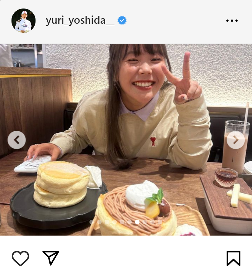 吉田優利のインスタグラムから