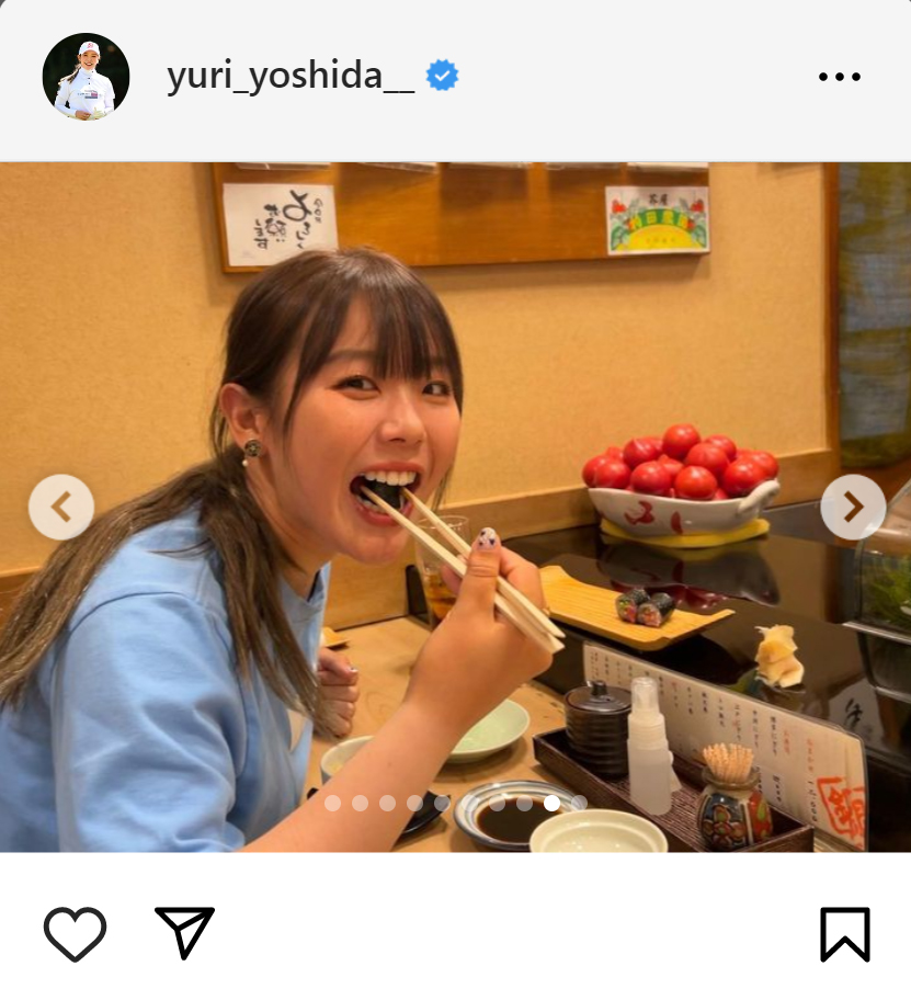 吉田優利のインスタグラムから