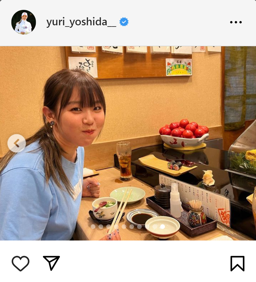 吉田優利のインスタグラムから