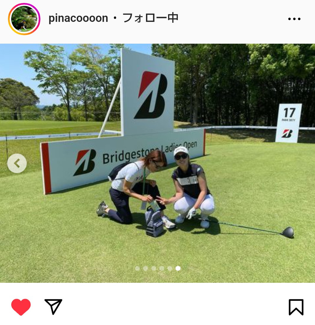 渋野日向子のインスタグラムから