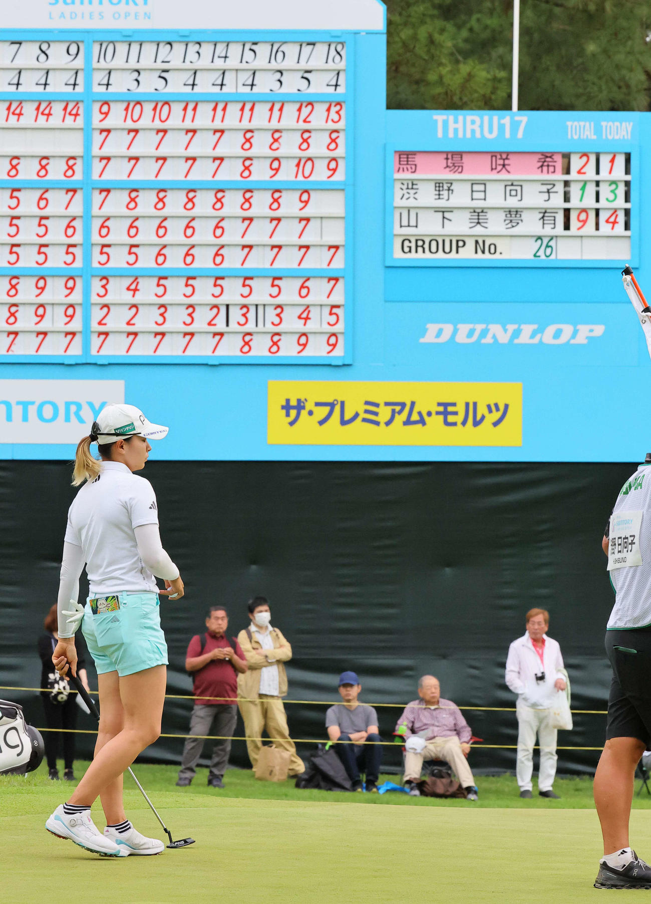 トータル1オーバーで予選落ちとなった渋野日向子（撮影・上田博志）