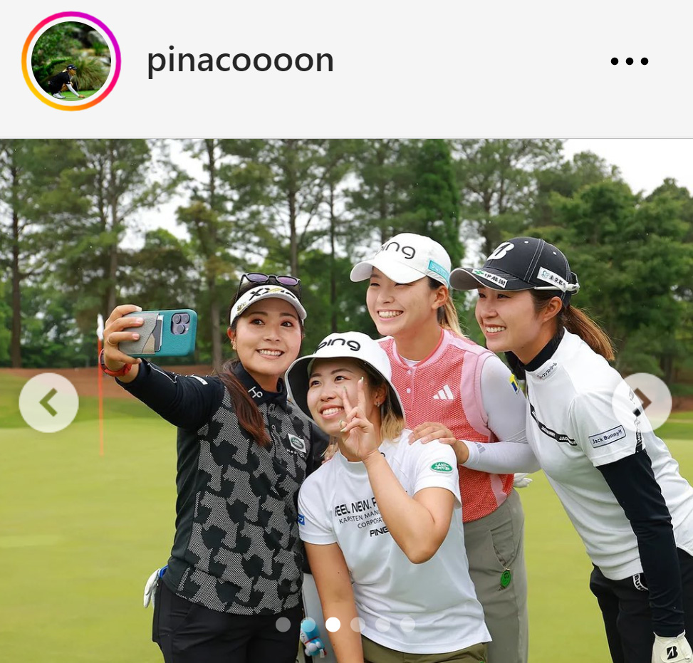 渋野日向子のインスタグラムから