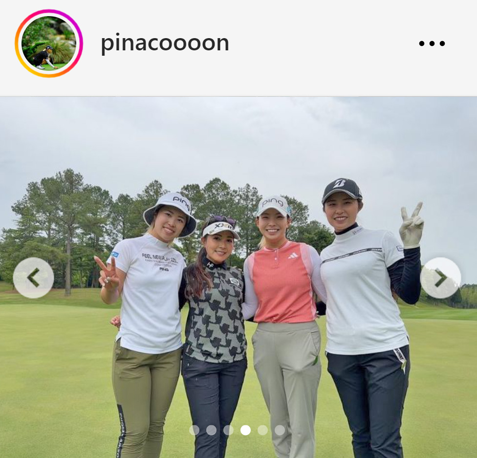 渋野日向子のインスタグラムから