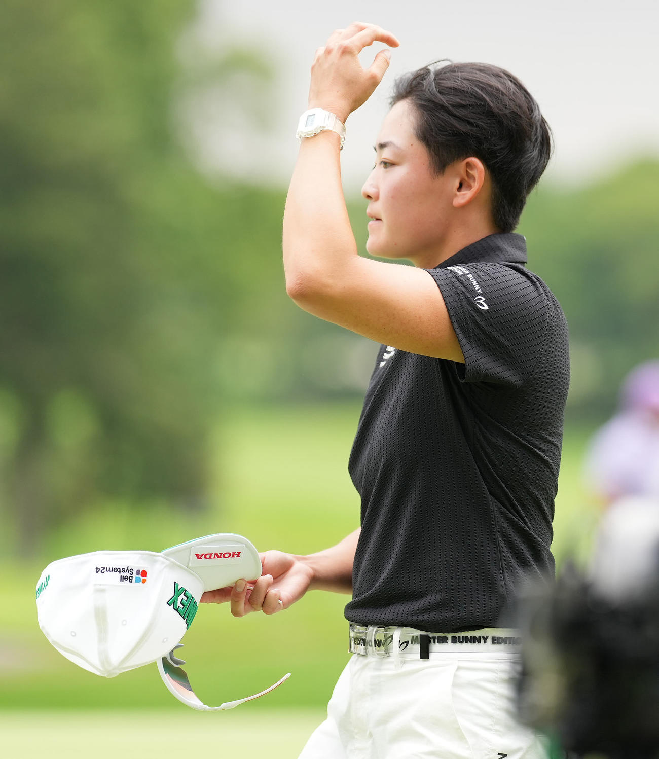申ジエにプレーオフで敗れた岩井明は悔しげな表情（撮影・鈴木みどり）