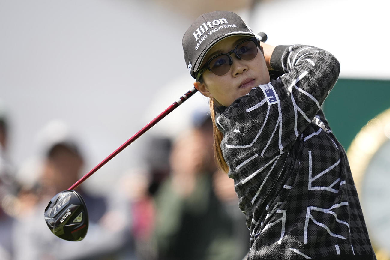 全米女子オープン　最終ラウンドでショットを放つ畑岡奈紗（AP）