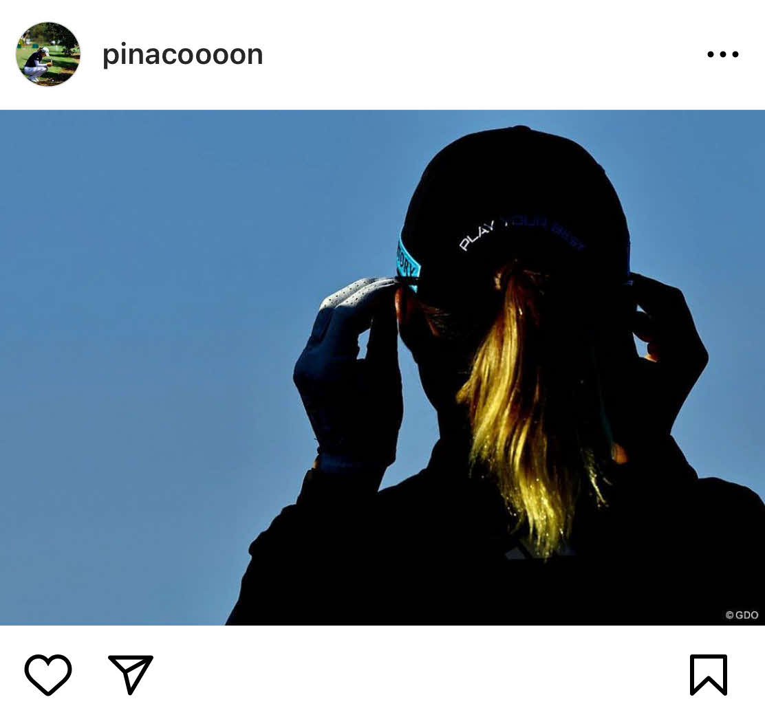 渋野日向子のインスタグラムから