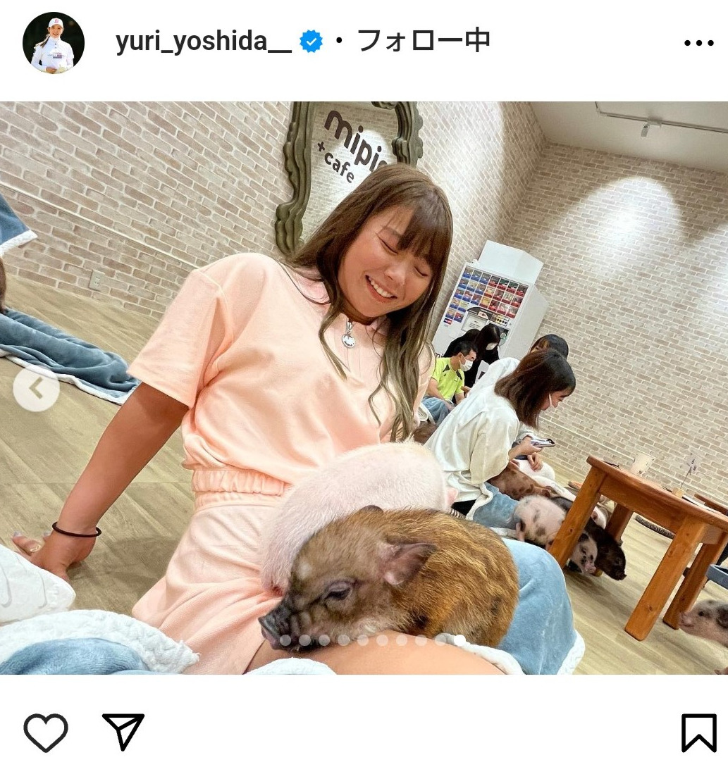 吉田優利の公式インスタグラムから
