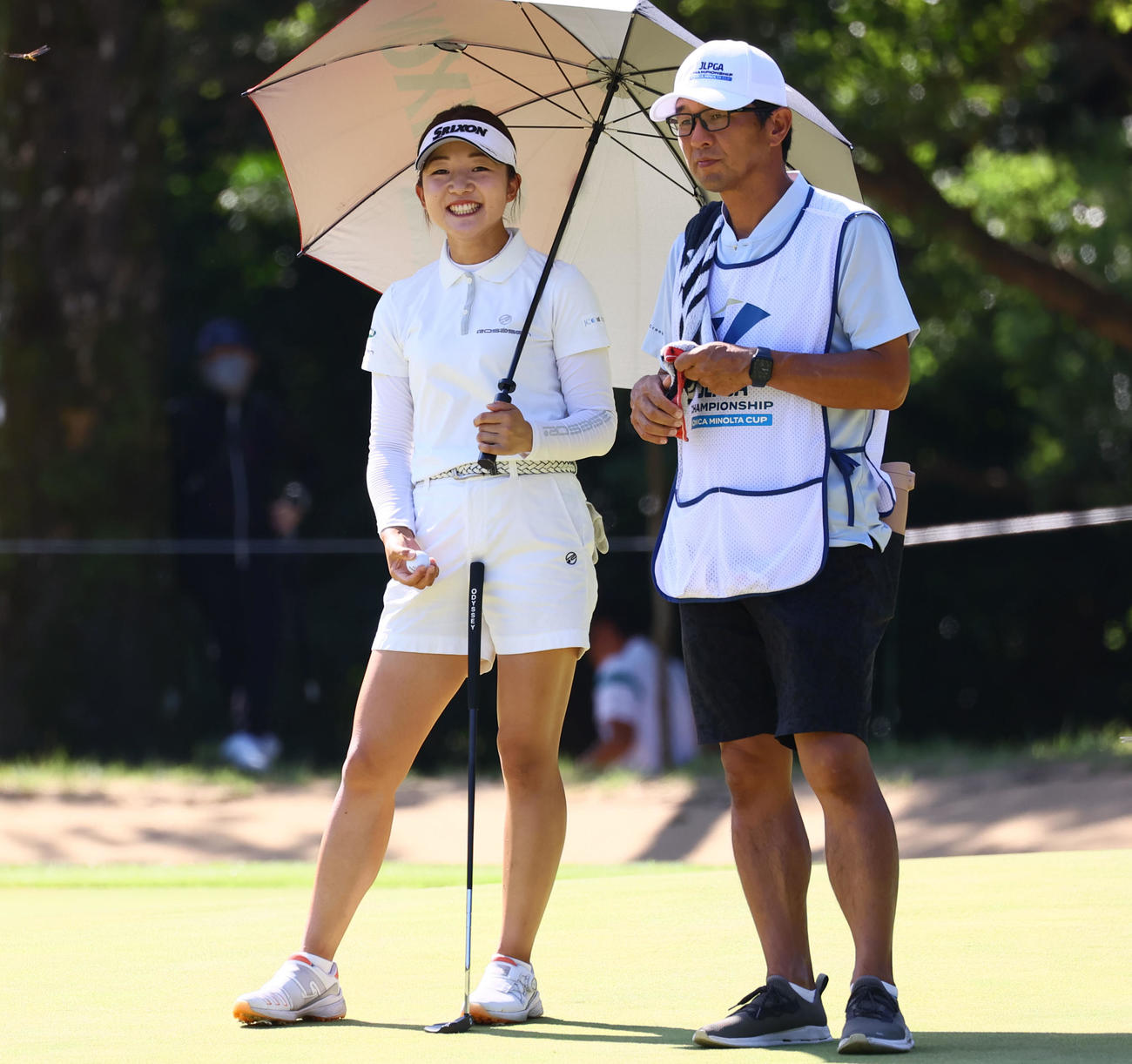 5番　笑顔を見せる岸部（撮影・冨田成美）