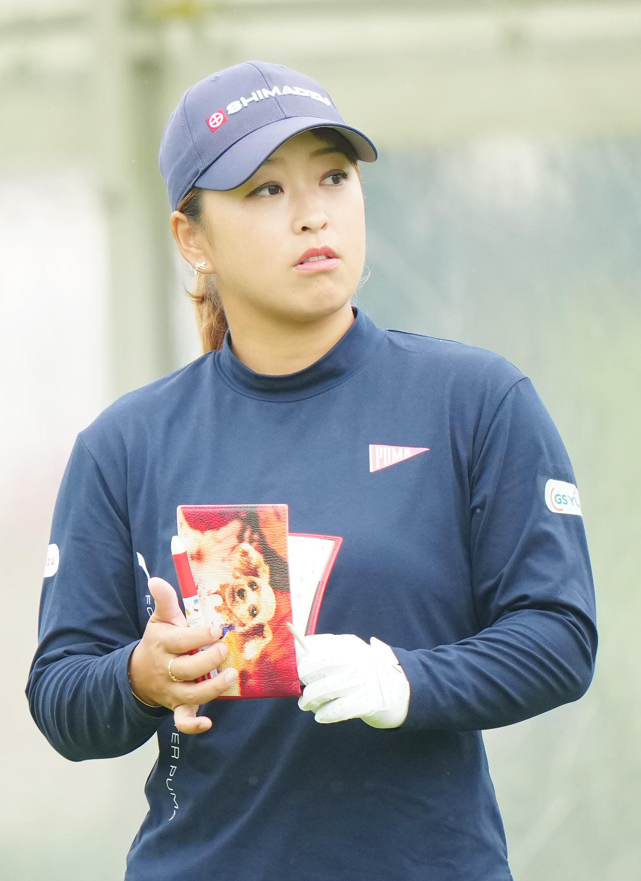 プロアマ戦に臨む西郷真央（撮影・江口和貴）