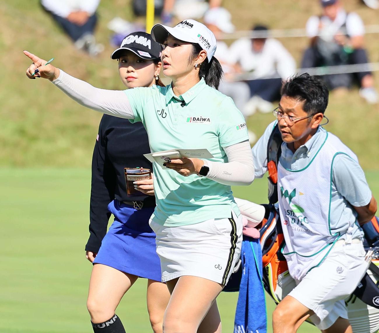 4アンダー2位タイでホールアウトしたペ・ソンウ（撮影・上田博志）