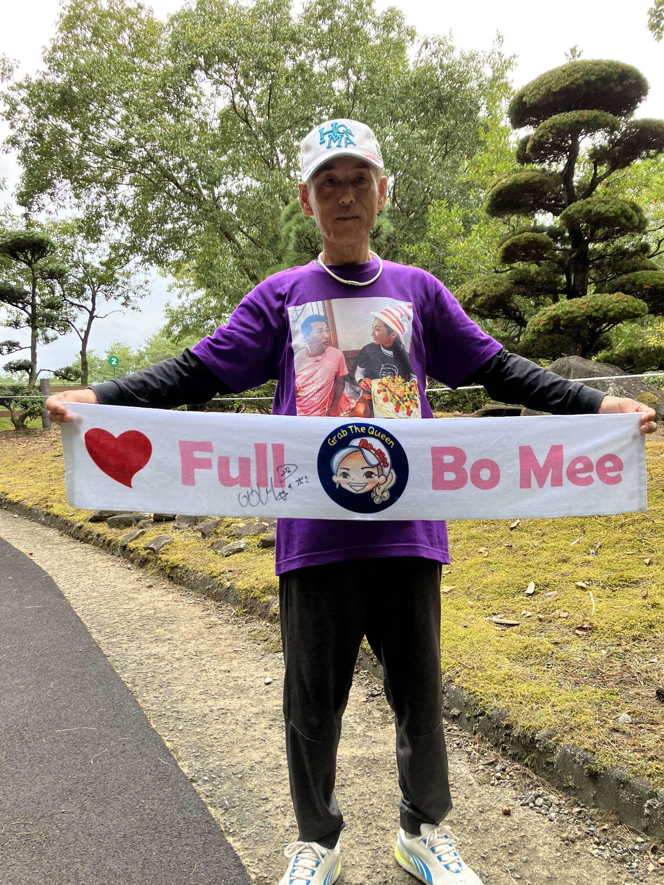 イ・ボミを応援し続けてきた堀江幹男さん（撮影・阪口孝志）