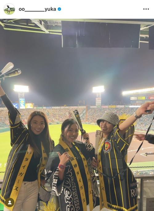安田祐香、姉・美祐＆青木瀬令奈と甲子園で阪神のはっぴ姿披露「アレ