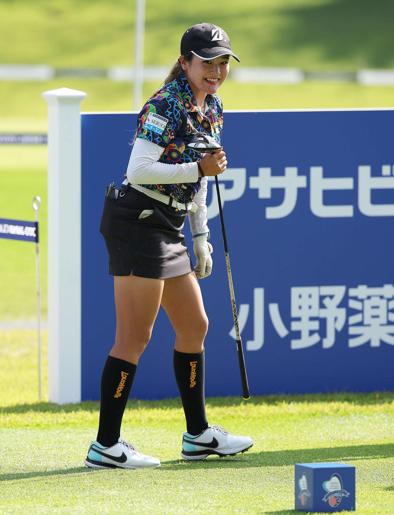 プロアマ戦に臨む桑木（撮影・河田真司）