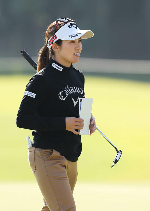 プロアマ戦に臨む西村（撮影・河田真司）
