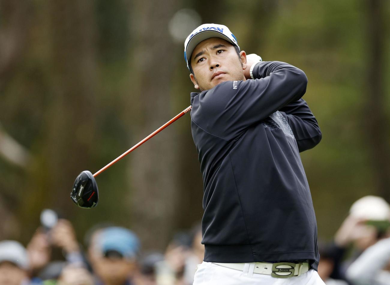 第1日、8アンダーで首位の松山英樹（共同）