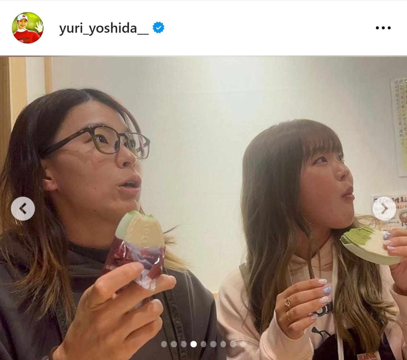 吉田優利のインスタグラムから