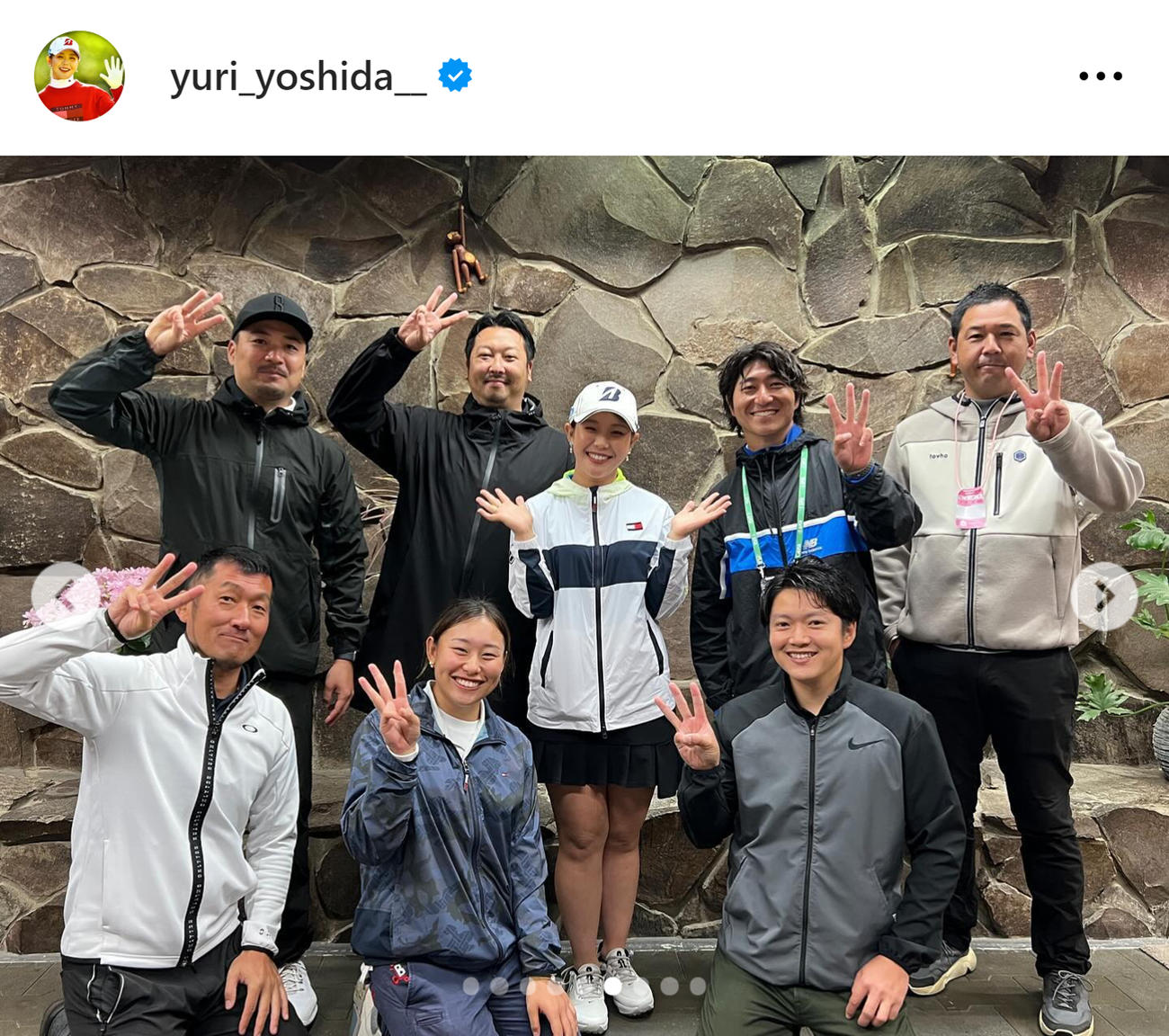 吉田優利のインスタグラムから