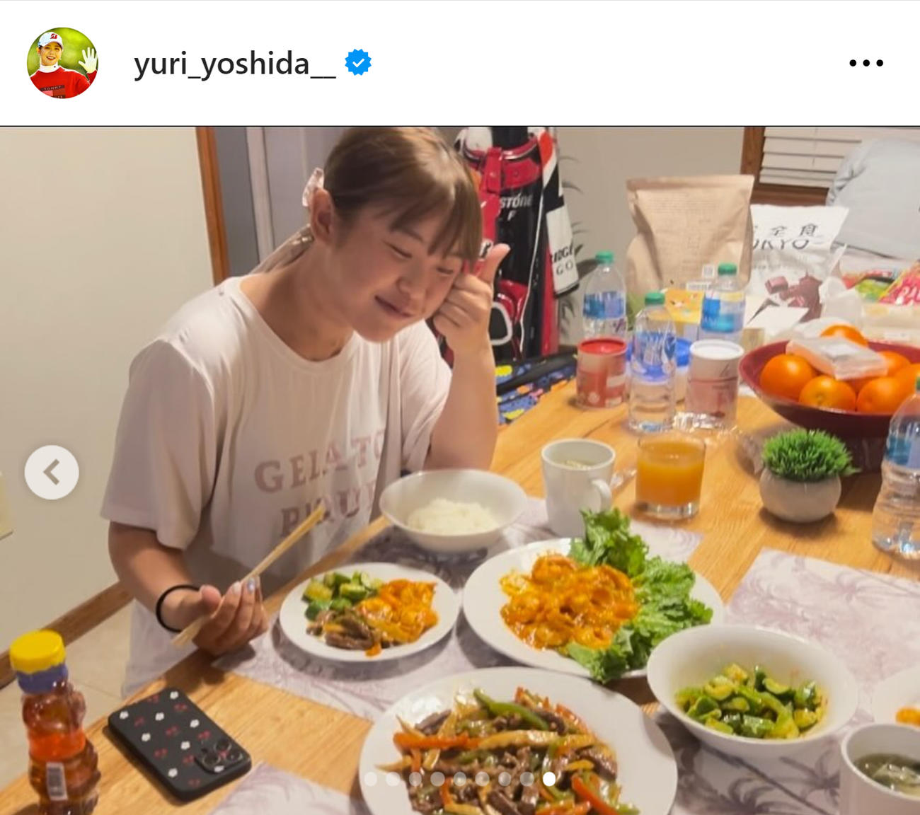 吉田優利のインスタグラムから