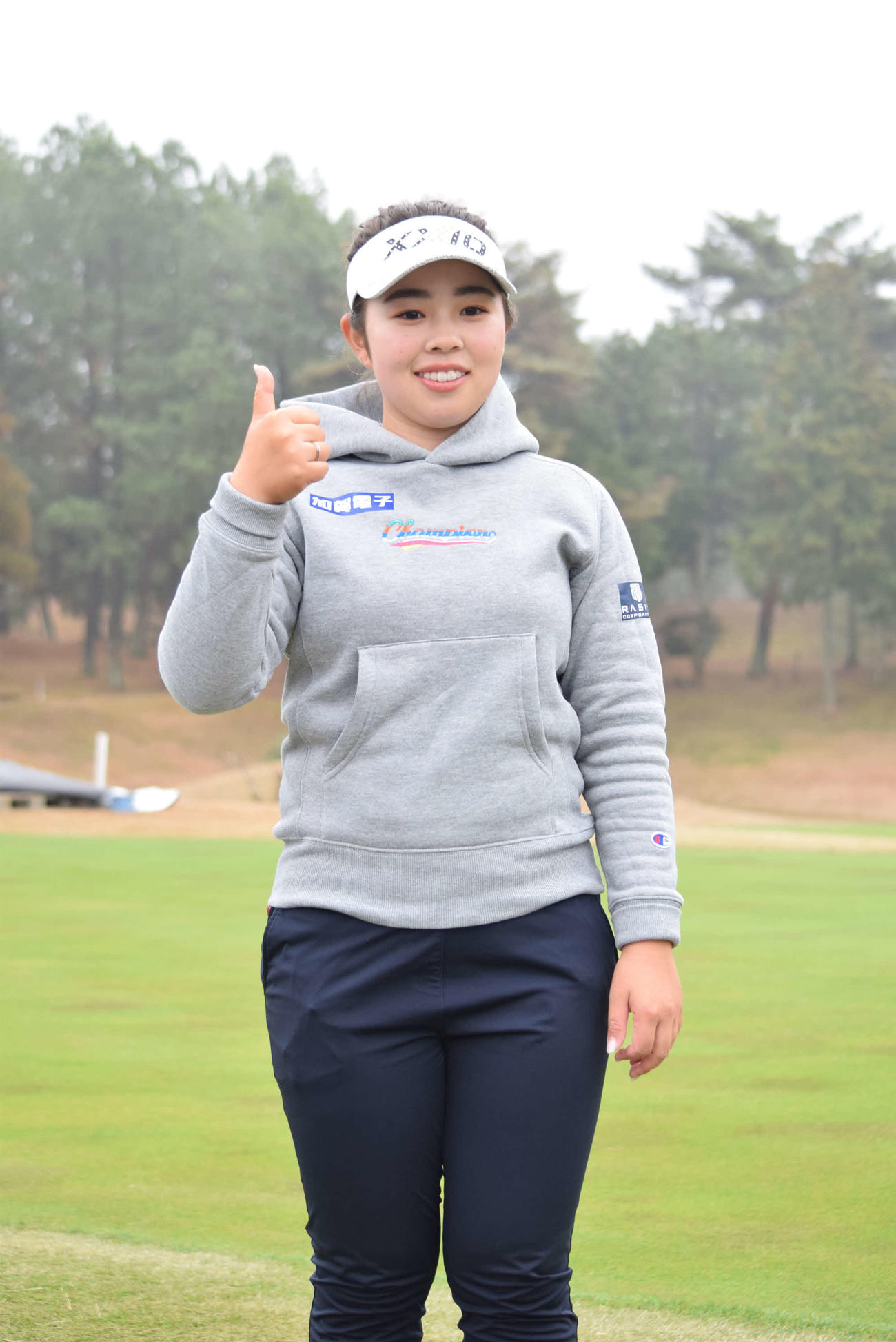 ゼクシオドリームカッププロアマに参加した山下美夢有（撮影・阪口孝志）