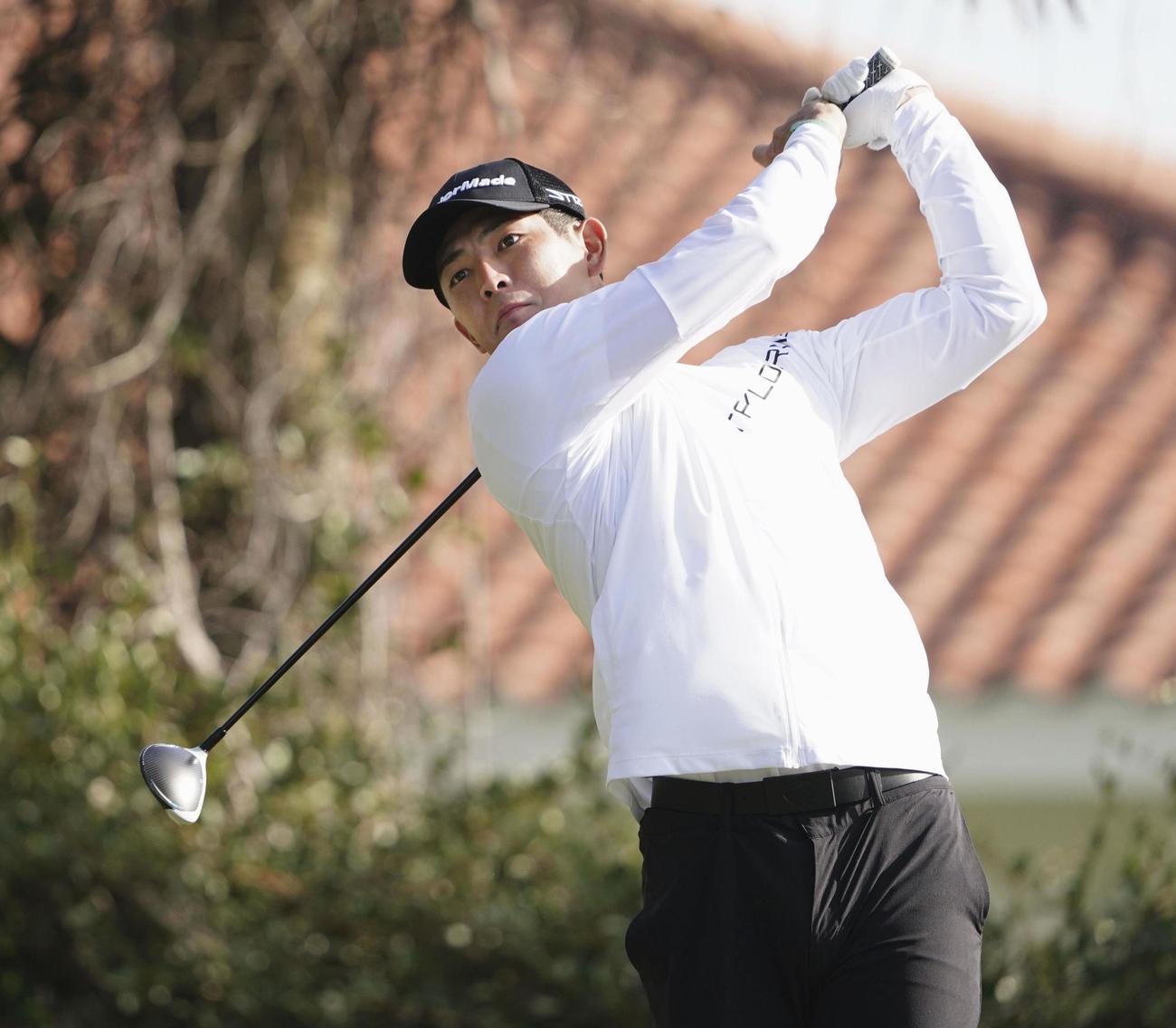 第2ラウンド、通算5アンダーで6位の中島啓太＝ソーグラスCC（共同）