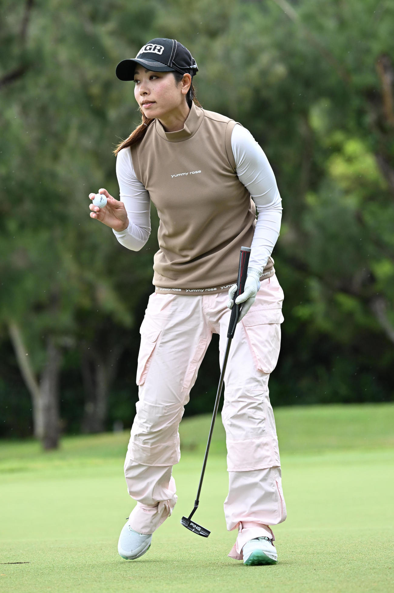 1番、パーパットを決めた森田理（撮影・前岡正明）