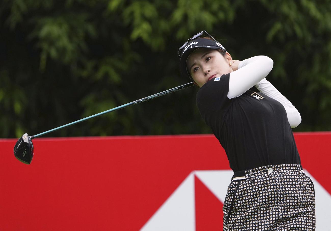 通算9アンダーで3位に入った西村優菜（共同）