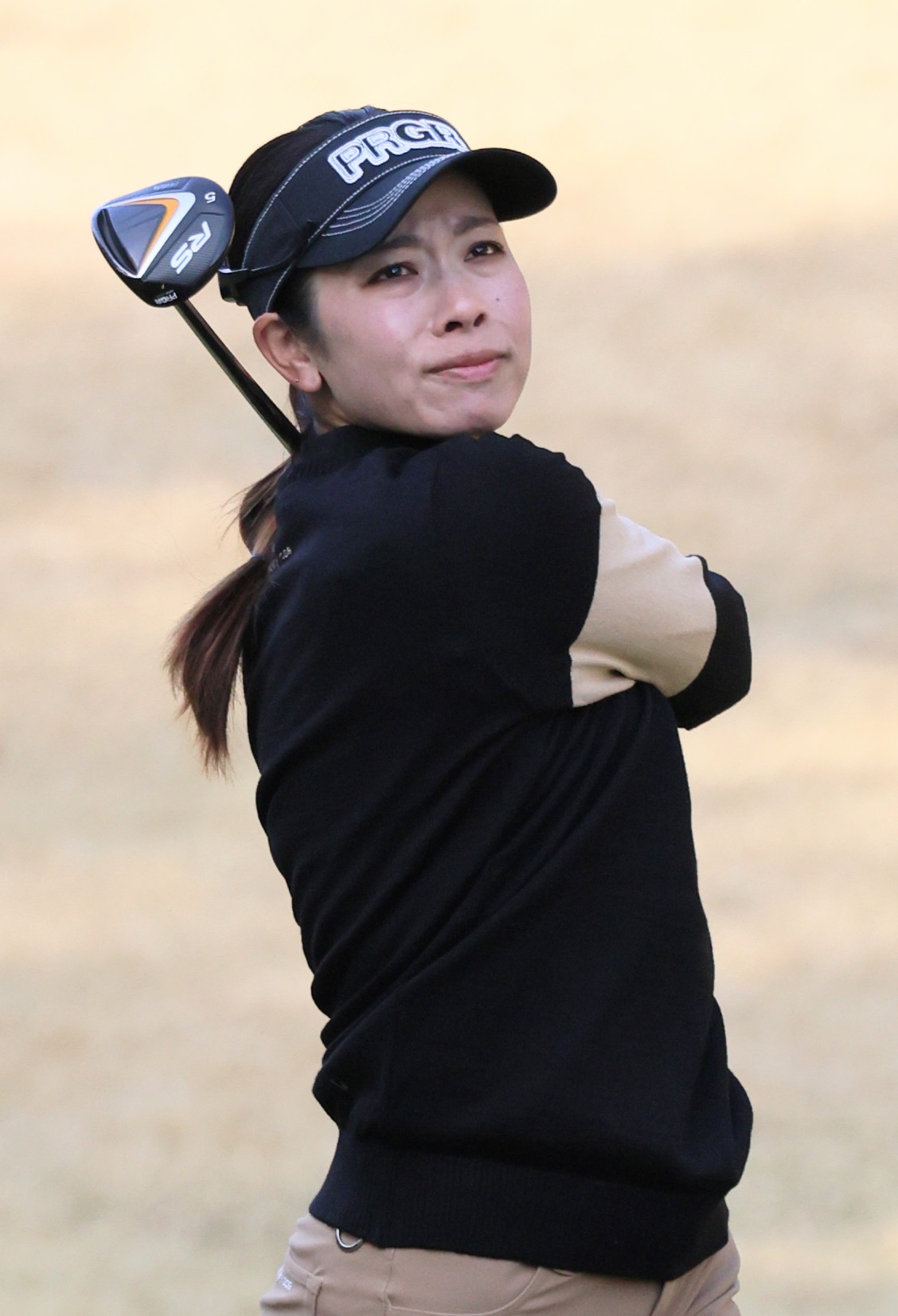 10番、アプローチを放つ森田（撮影・上山淳一）