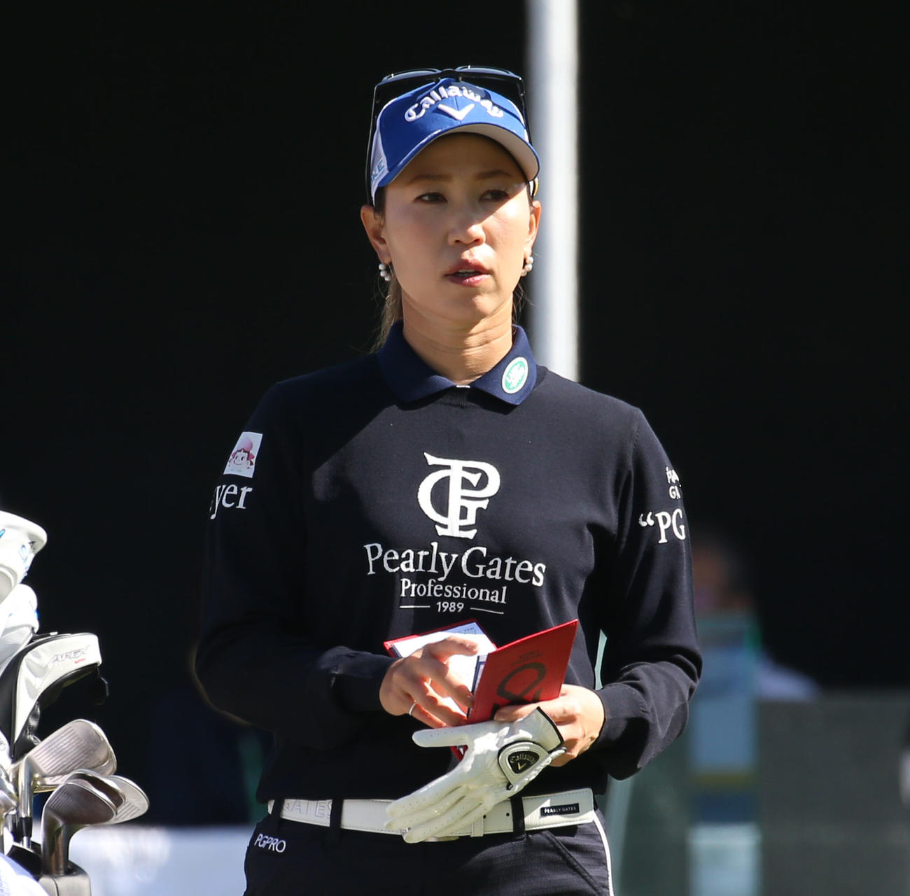 1番　コースを確認する上田（撮影・冨田成美）