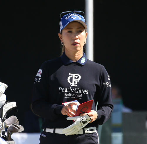 1番　コースを確認する上田（撮影・冨田成美）
