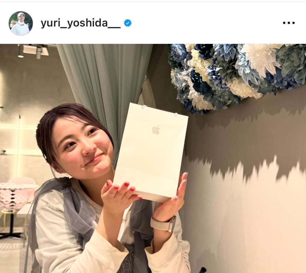 吉田優利のインスタグラムから
