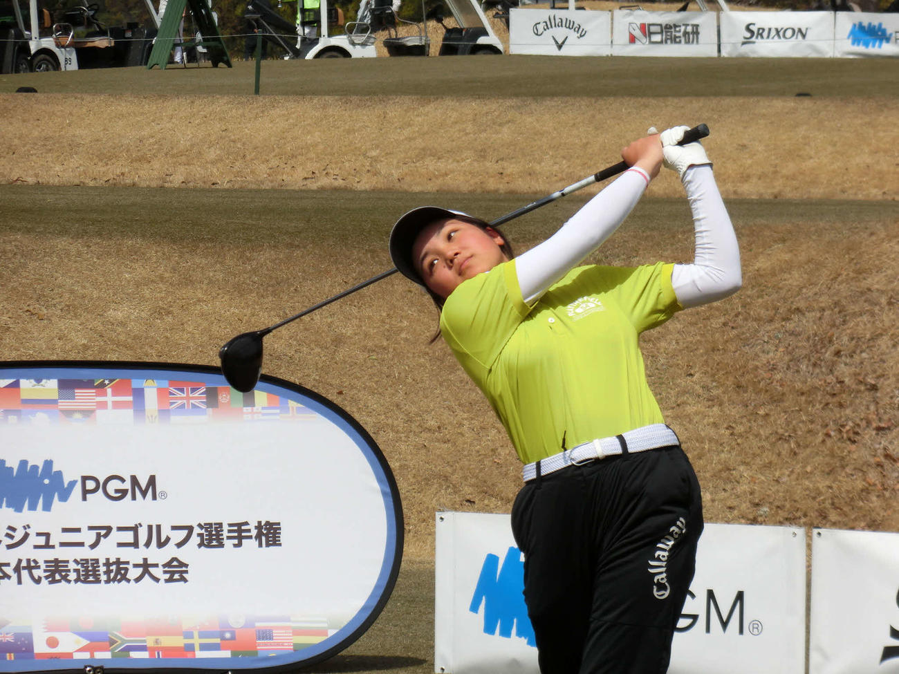 13－14歳の部女子1位の野口笑里（C）IJGA