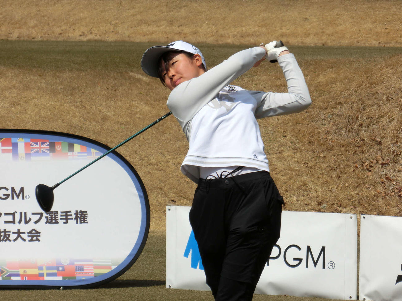 13－14歳の部女子1位の佐藤涼音（C）IJGA