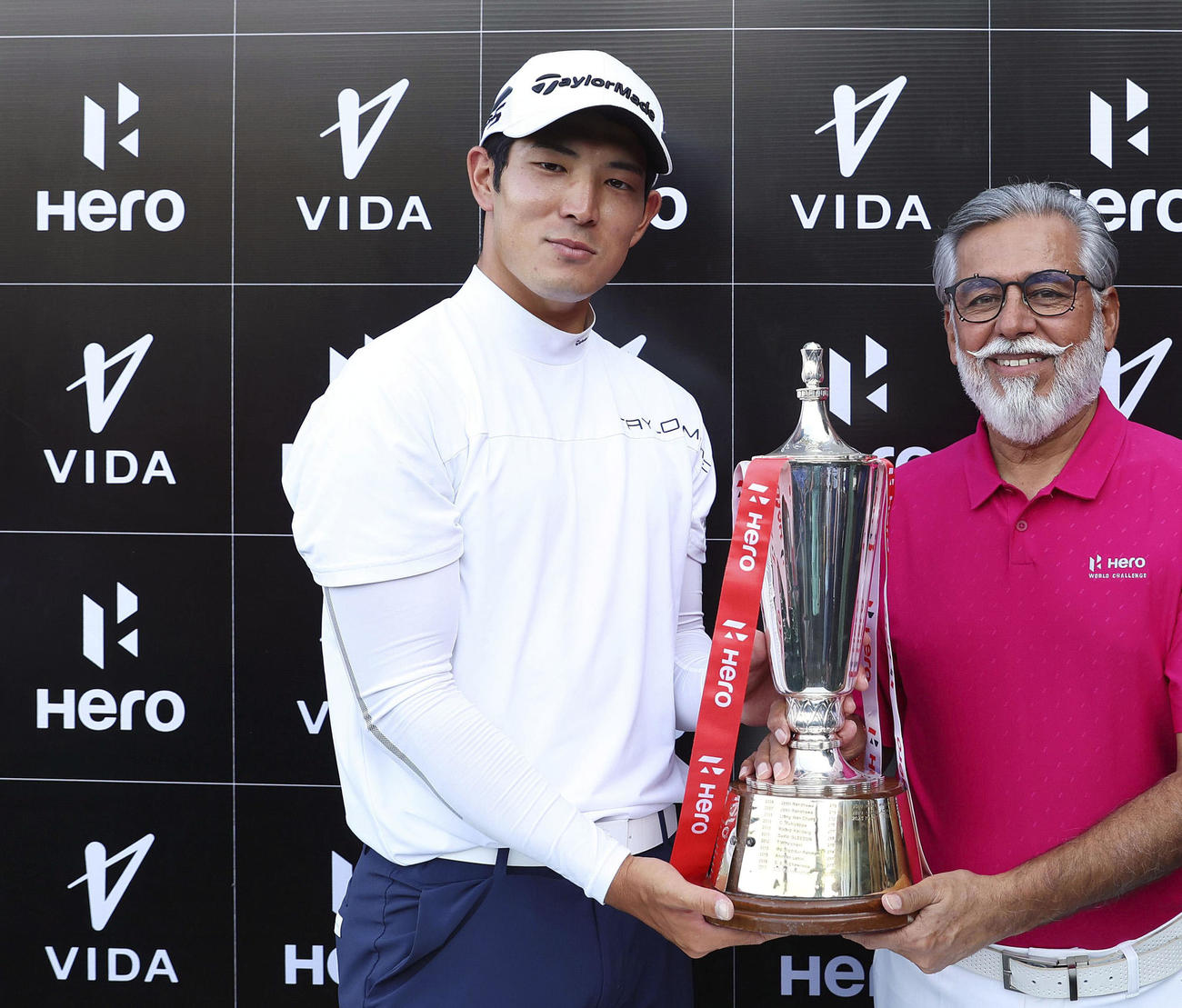 ヒーロー・インド・オープンで優勝した中島啓太（ゲッティ＝共同）