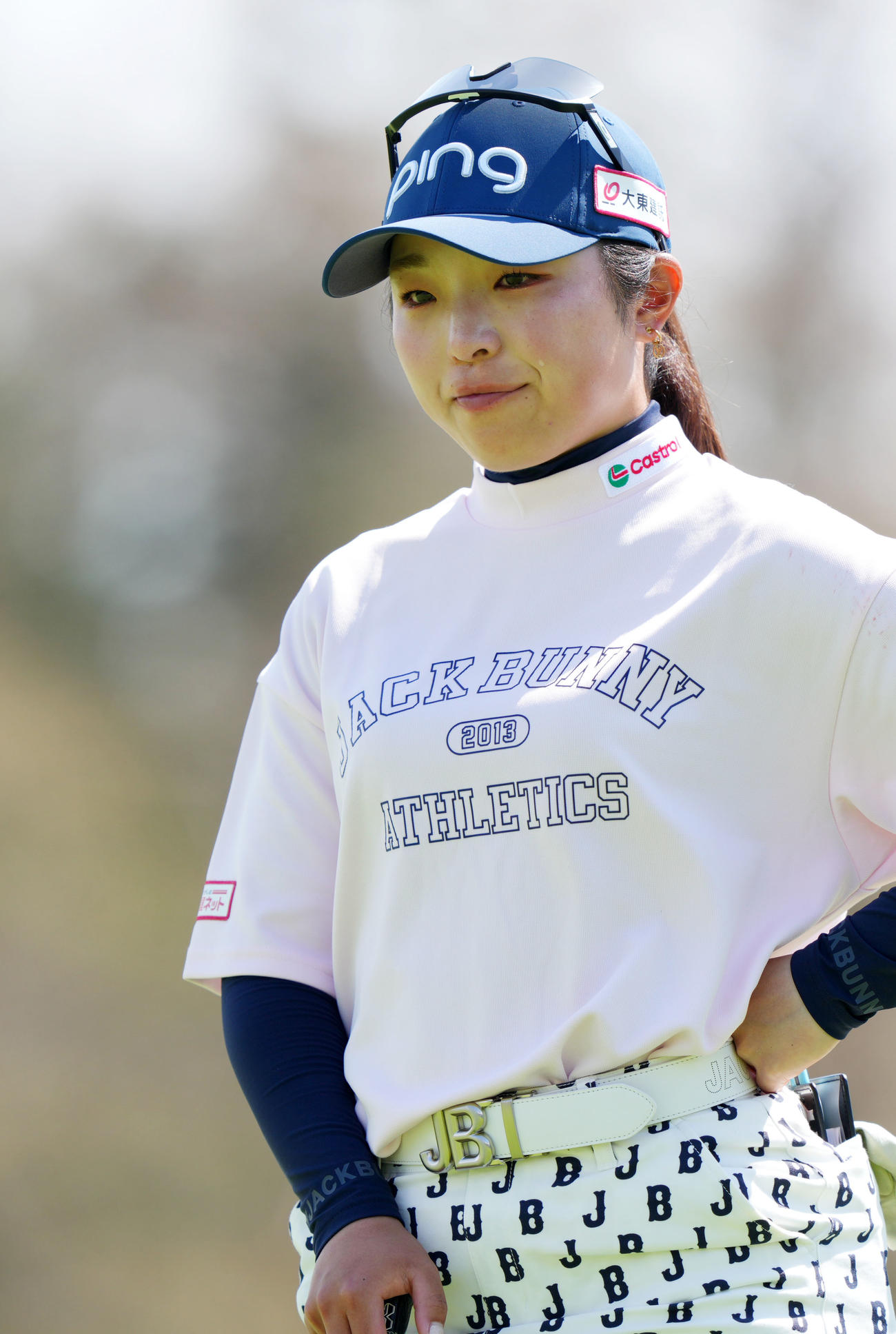 18番、優勝を逃し涙を流す佐久間（撮影・横山健太）