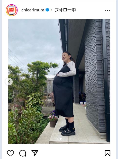 有村智恵のインスタグラムから