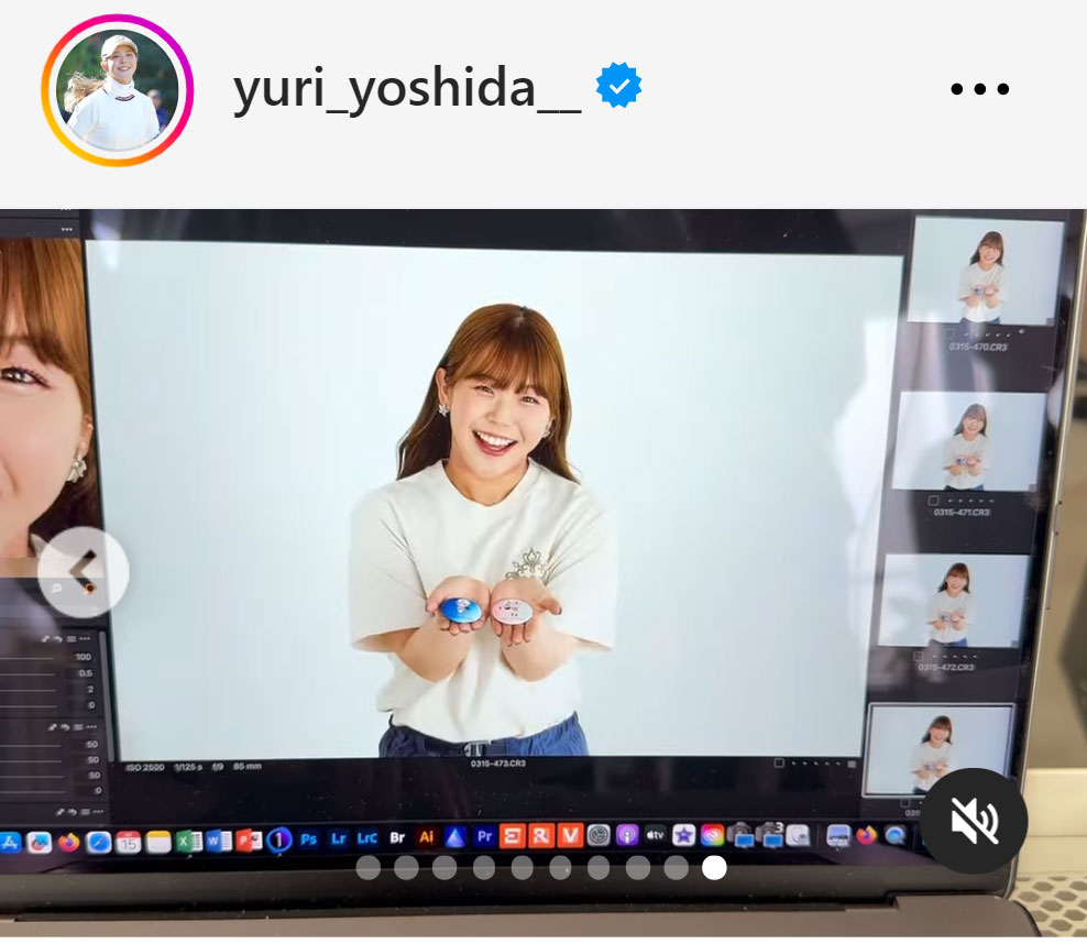 吉田優利のインスタグラムから