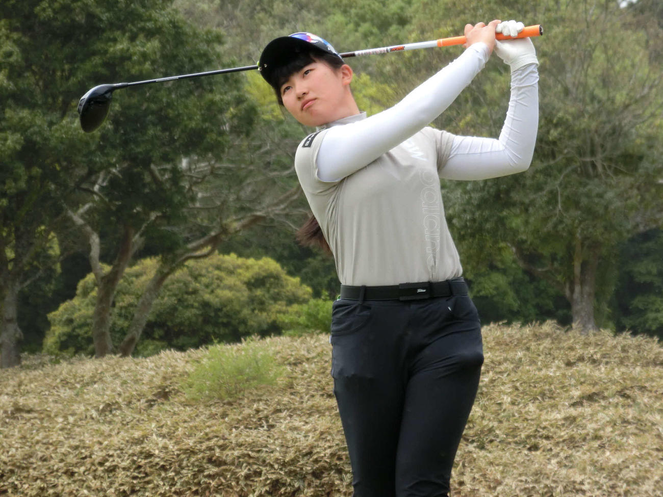 13－14歳の部女子1位の山下萌寧.（C）IJGA