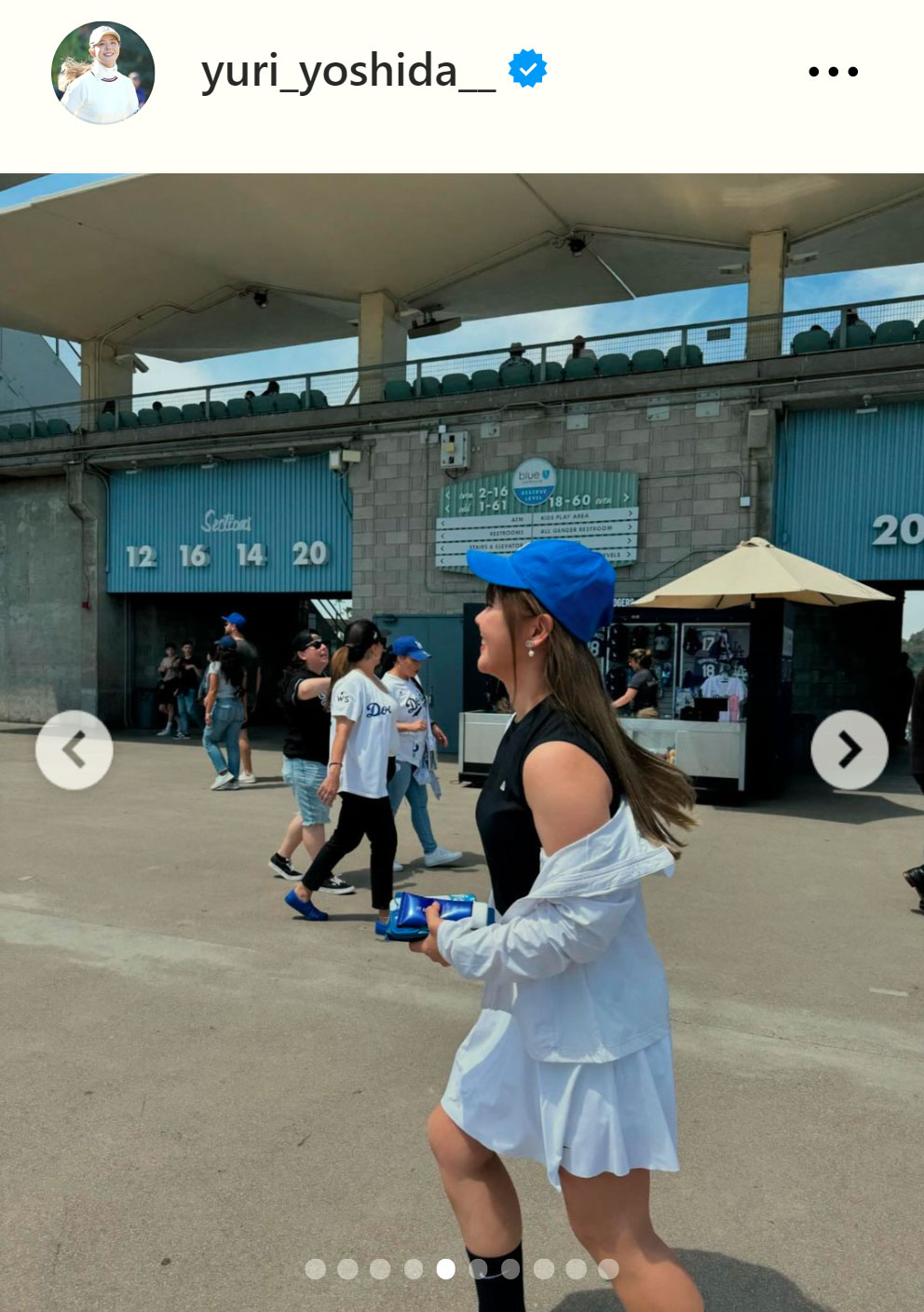 吉田優利のインスタグラムから