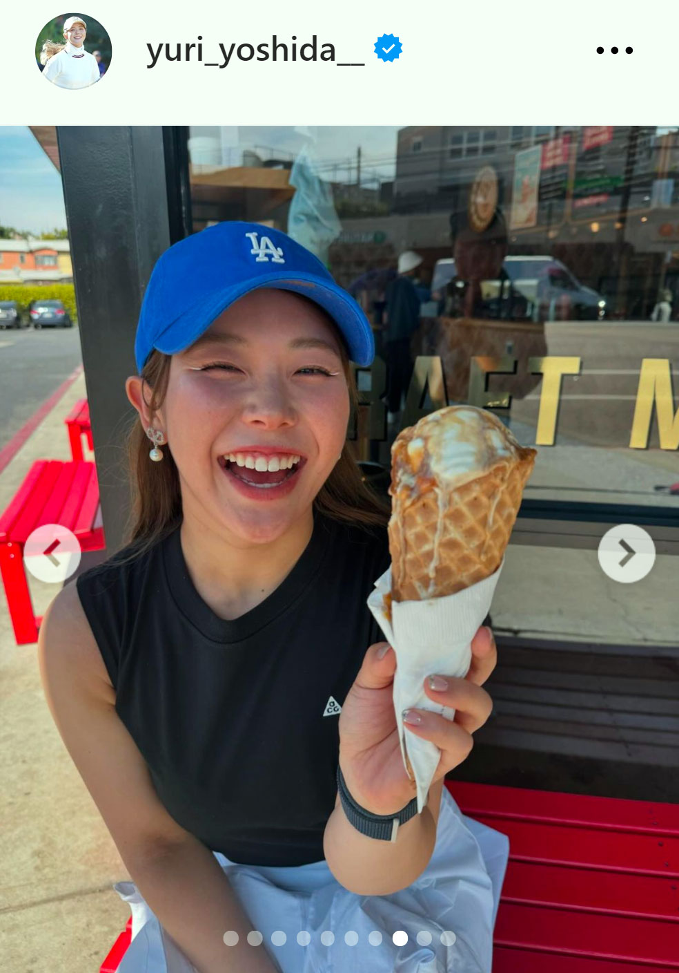 吉田優利のインスタグラムから