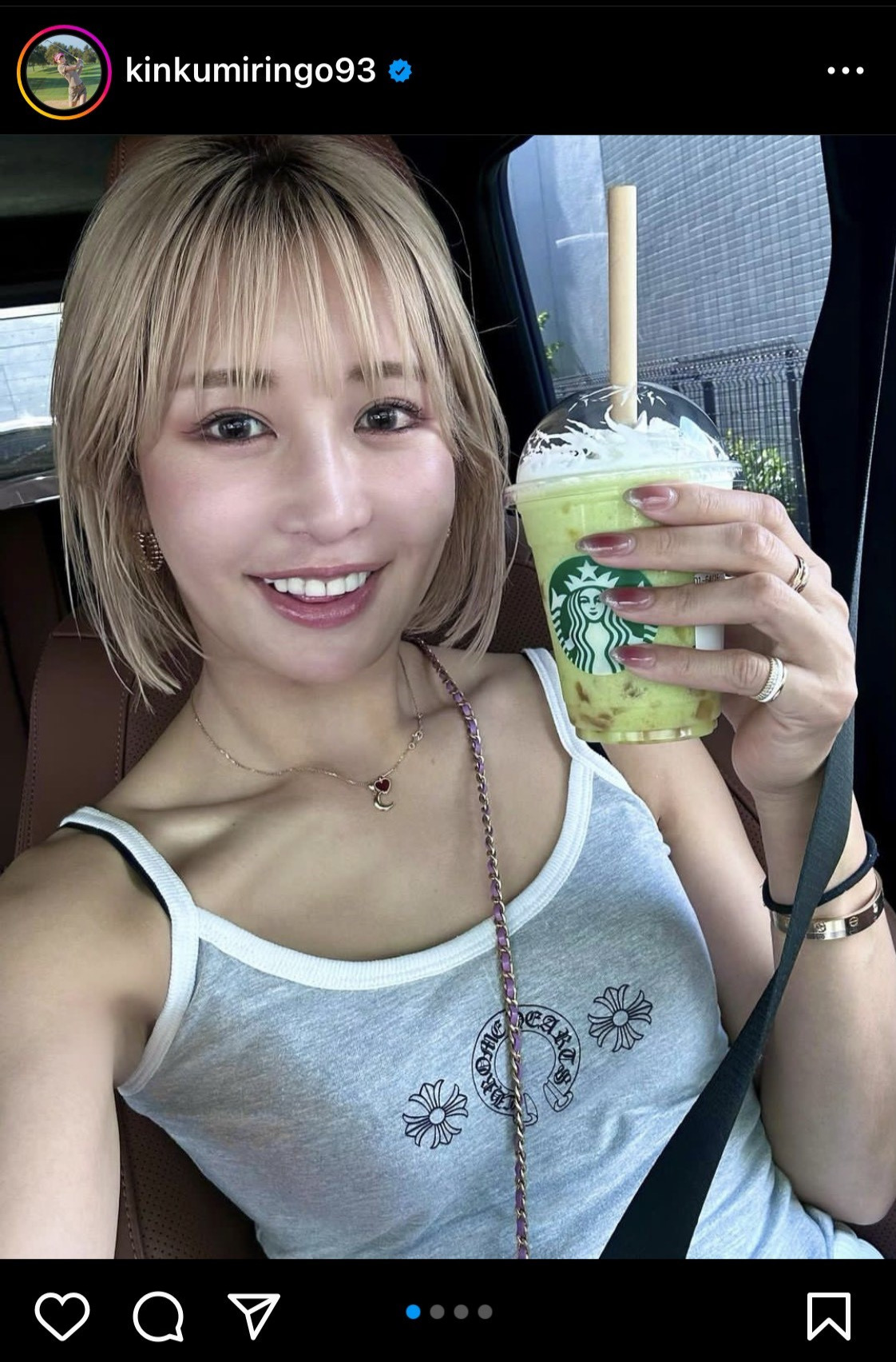 金田久美子のインスタグラムから