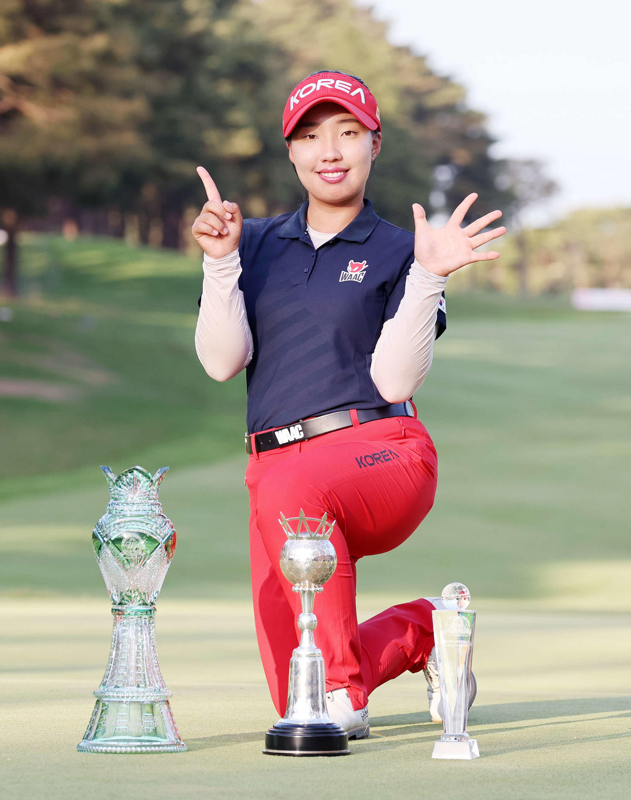 史上最年少15歳で優勝したリ・ヒョソン（撮影・鈴木正人）