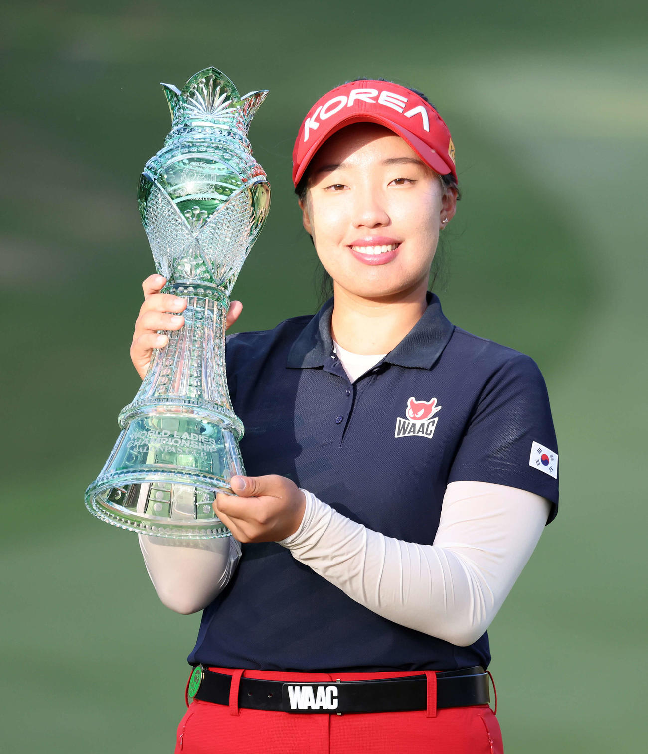 史上最年少15歳で優勝したリ・ヒョソン（撮影・鈴木正人）