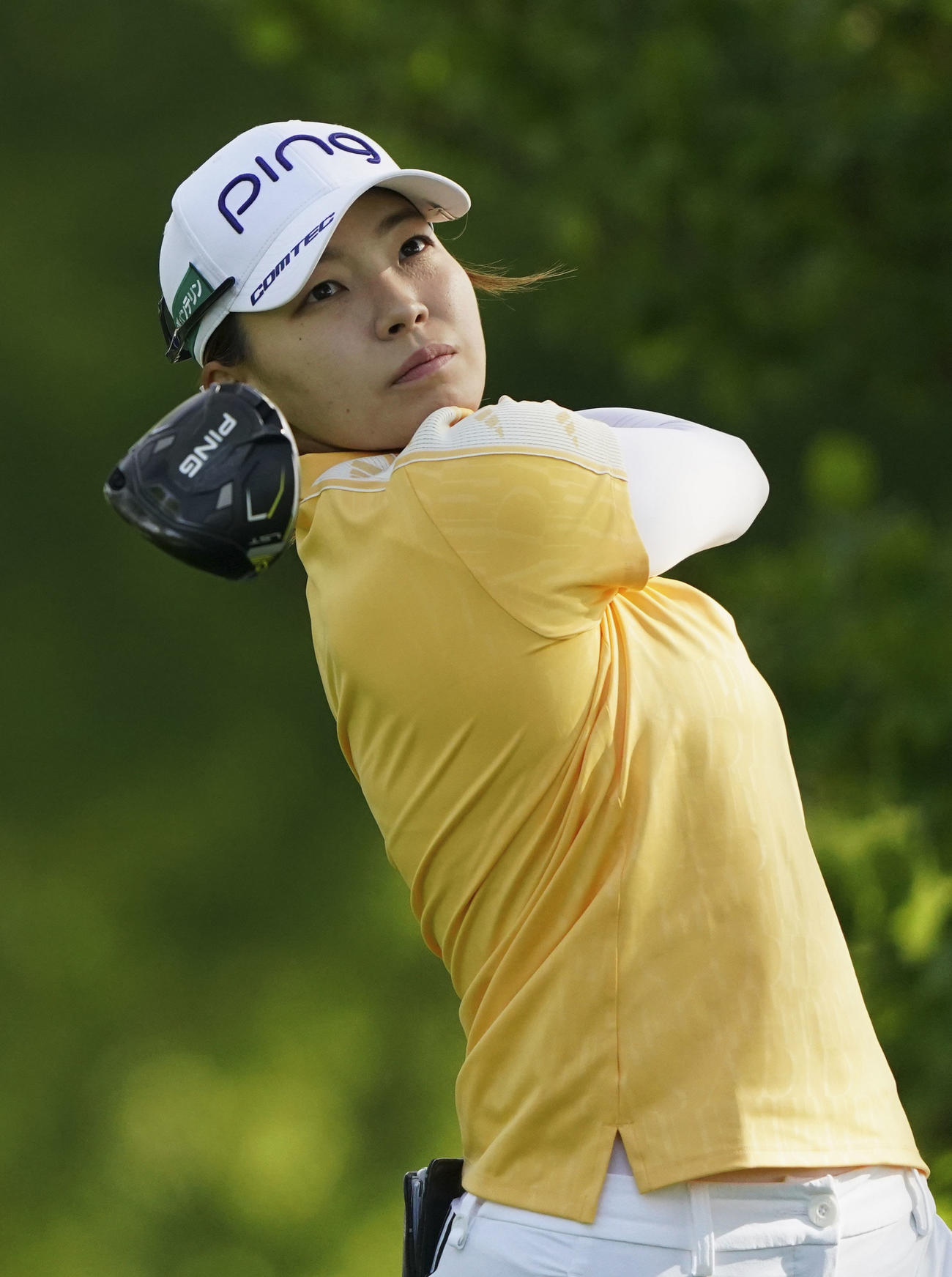 第1ラウンド、3アンダーで18位の渋野日向子（共同）