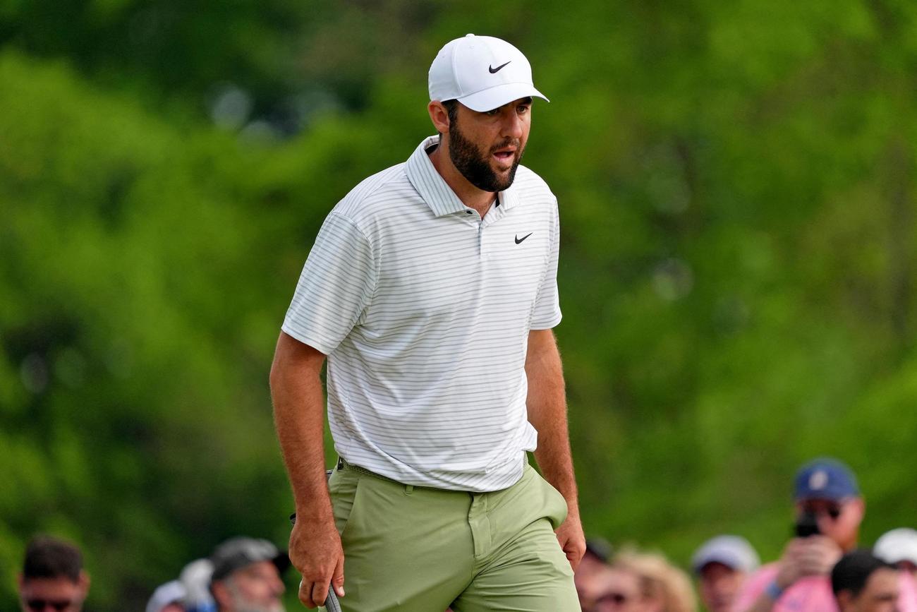 全米プロ選手権　第1日のラウンドを行うスコッティ・シェフラー（USA TODAY）