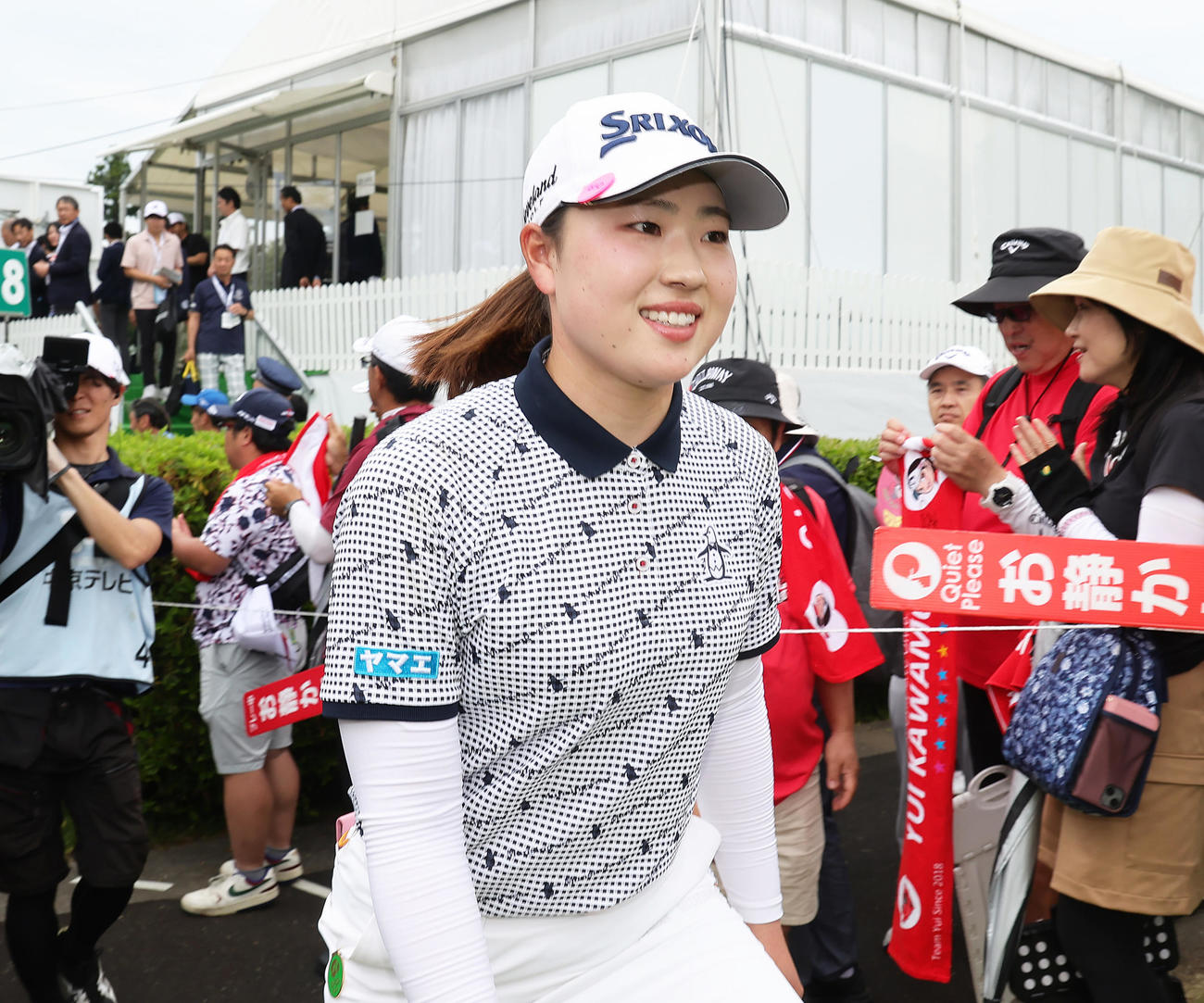 優勝を決め笑顔を見せる竹田（撮影・足立雅史）
