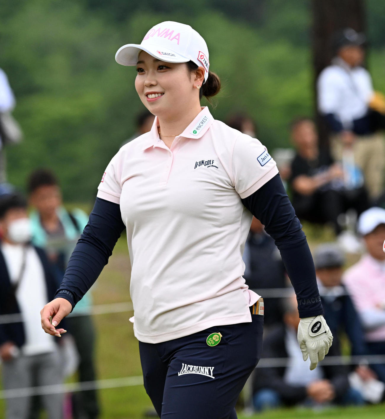 1番、笑顔でスタートする後藤（撮影・前岡正明）