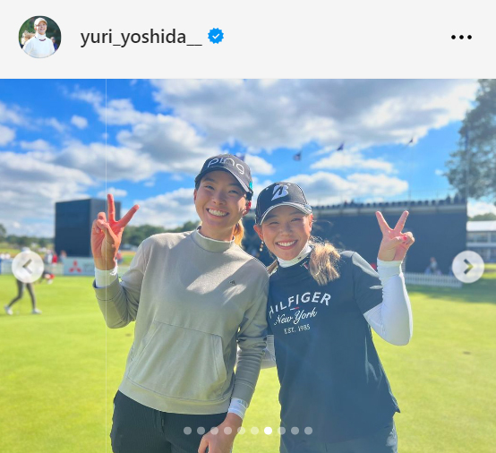 吉田優利のインスタグラムから