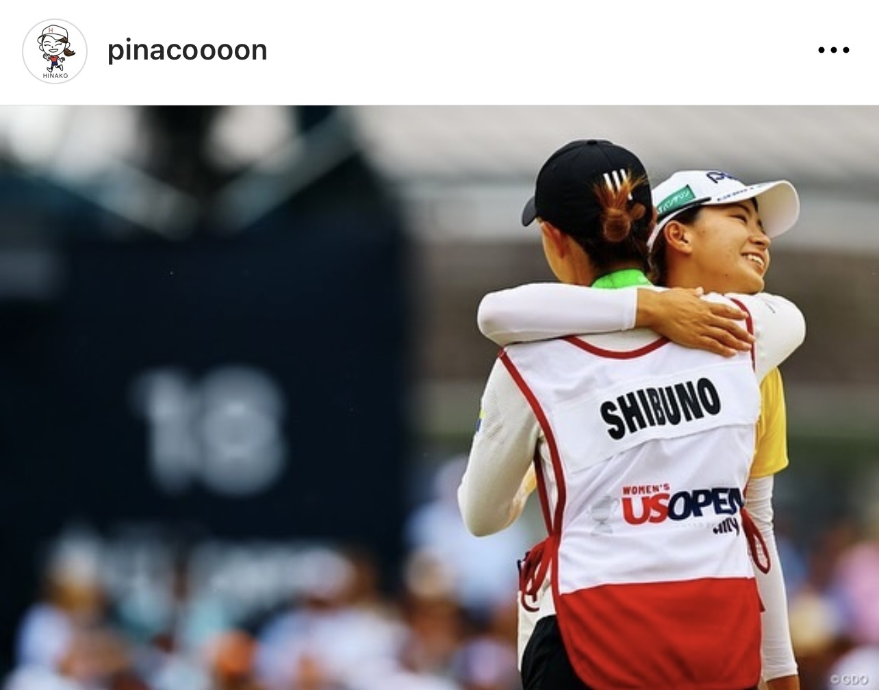 （渋野日向子のインスタグラムから）