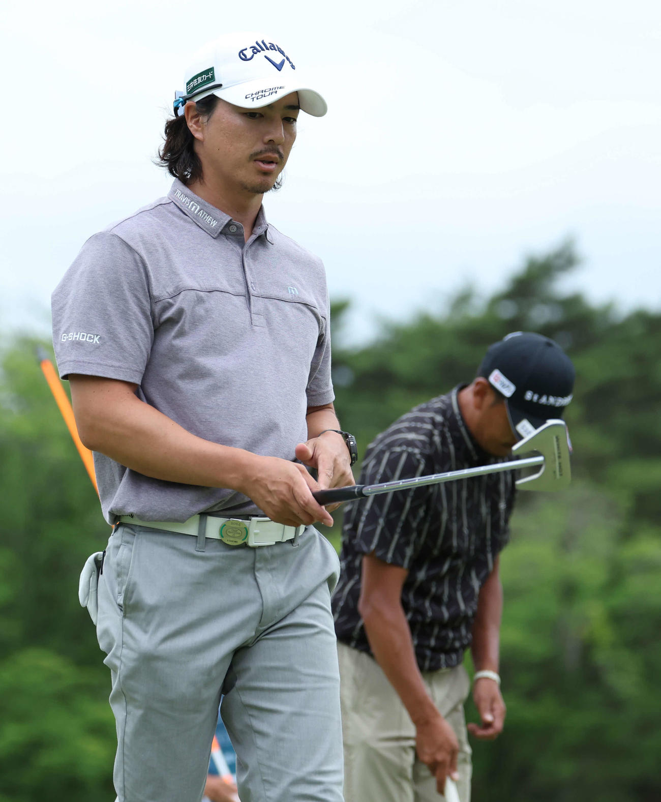 プレーオフでパーパットを外す石川（撮影・河田真司）